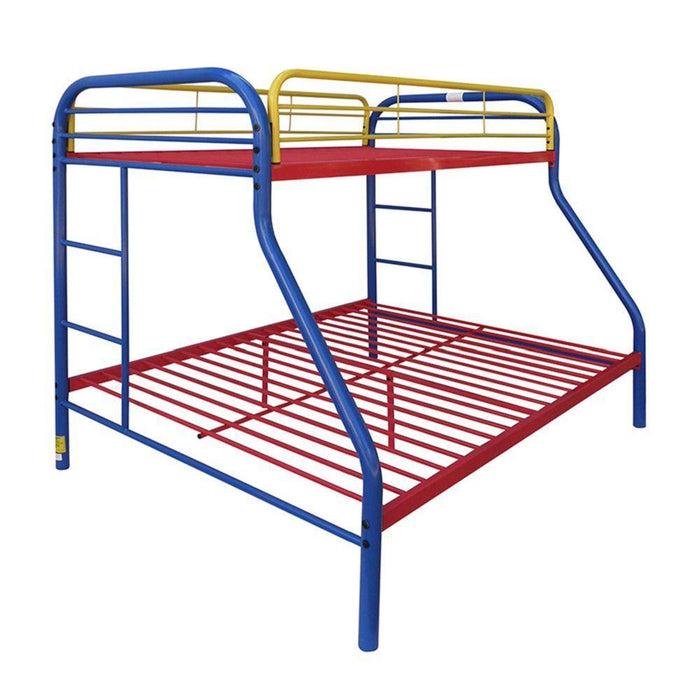 ACME Tritan Twin over Full Metal Bunk Bed - Rainbow