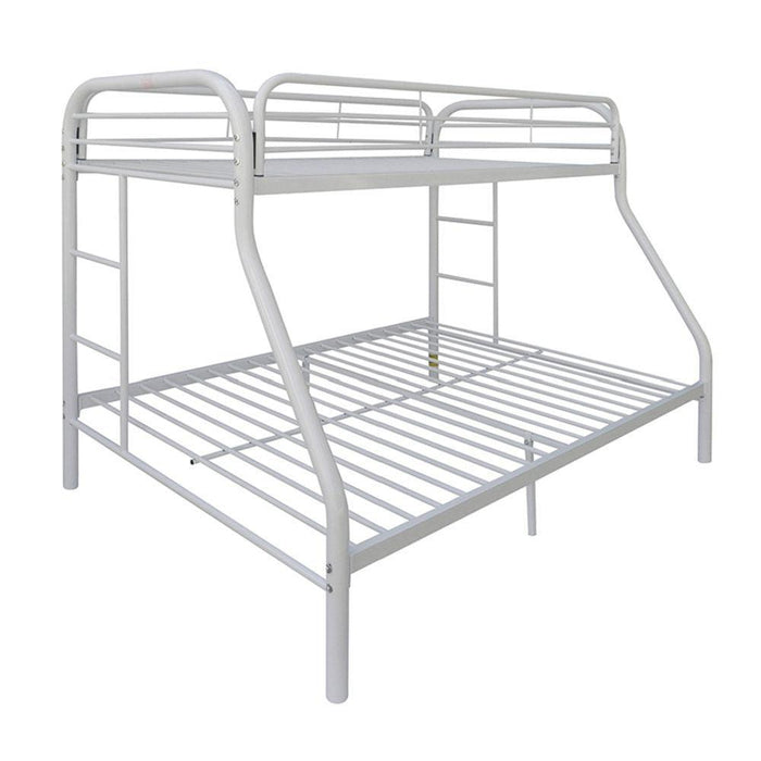 ACME Tritan Twin over Full Metal Bunk Bed - White