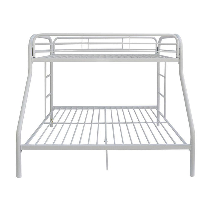 ACME Tritan Twin over Full Metal Bunk Bed - White