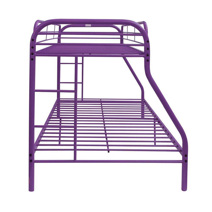 ACME Tritan Twin over Full Metal Bunk Bed - Purple