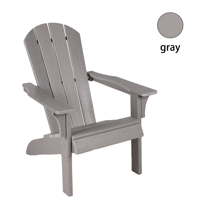 Outdoor Weather Resistant Adirondack Chair in Gray Color