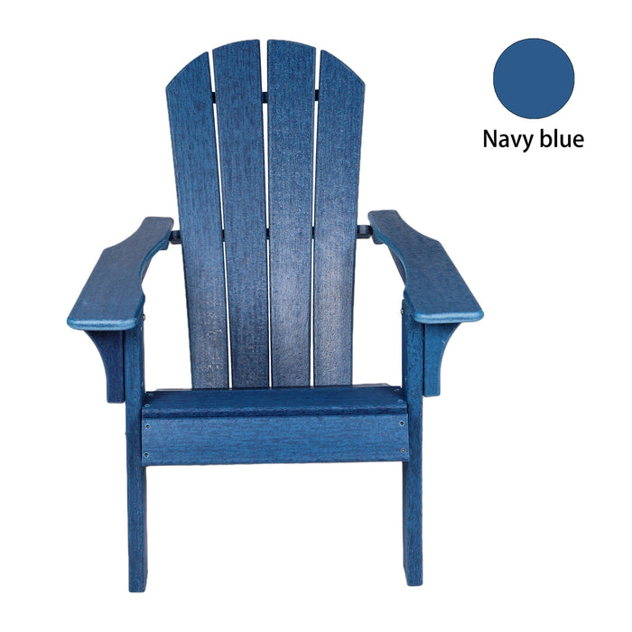 HDPE Adirondack Chair Sunlight Resistant for Fire Pits Decks Gardens Campfire Chairs - Blue