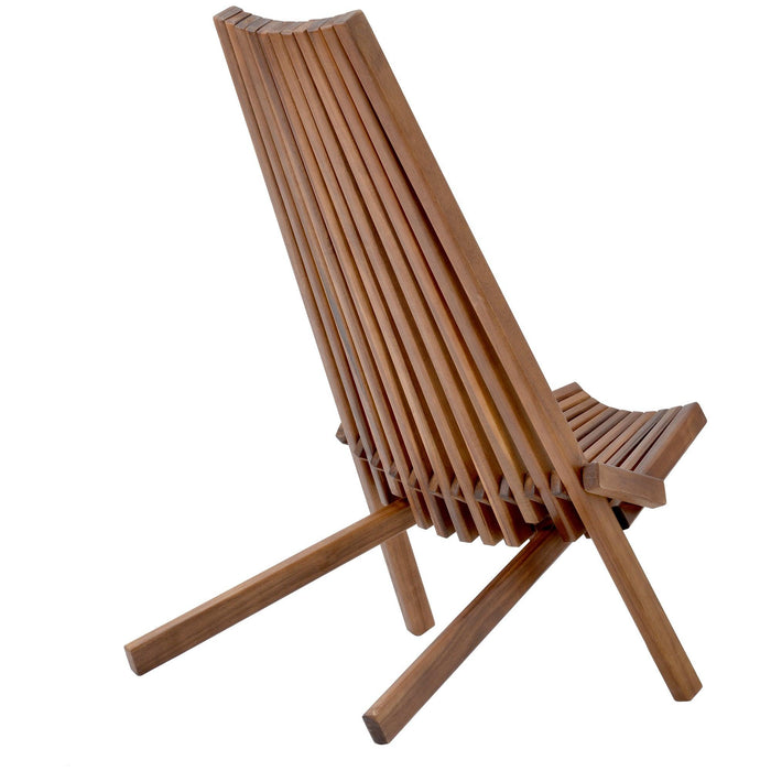 Folding wood chair