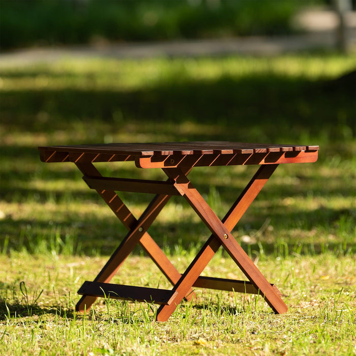 Folding Wooden Table with 50 LBS Weight Capacity