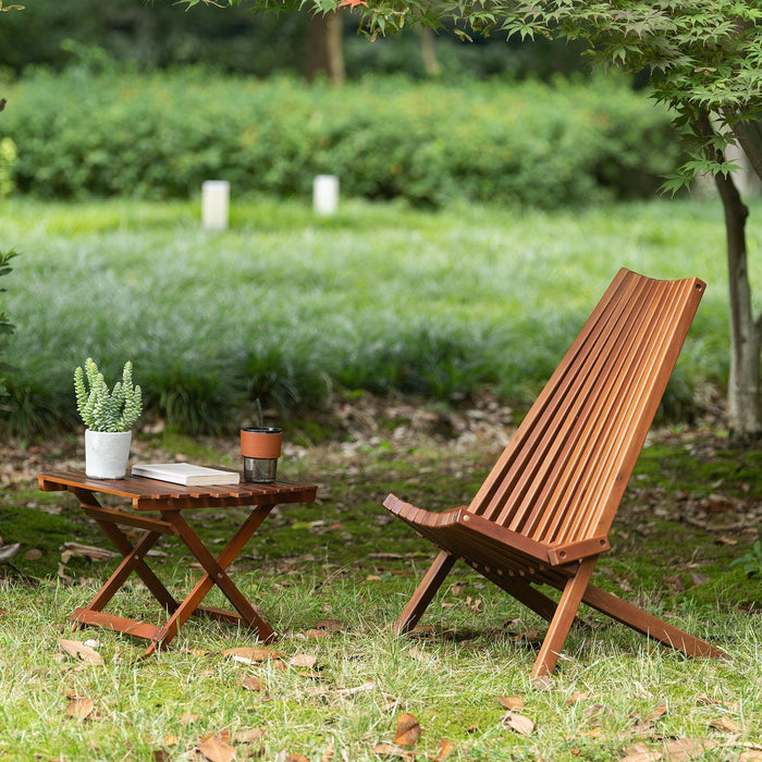 Folding Wooden Table with 50 LBS Weight Capacity