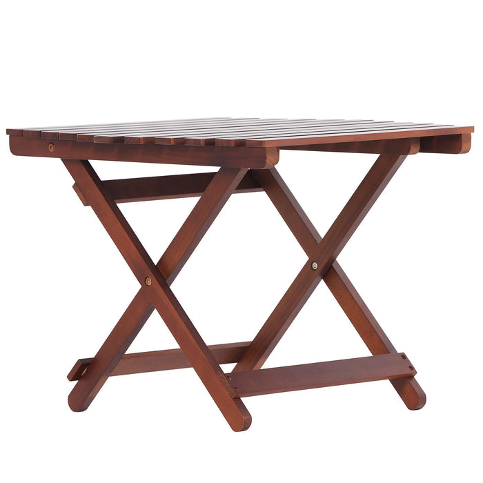 Folding Wooden Table with 50 LBS Weight Capacity