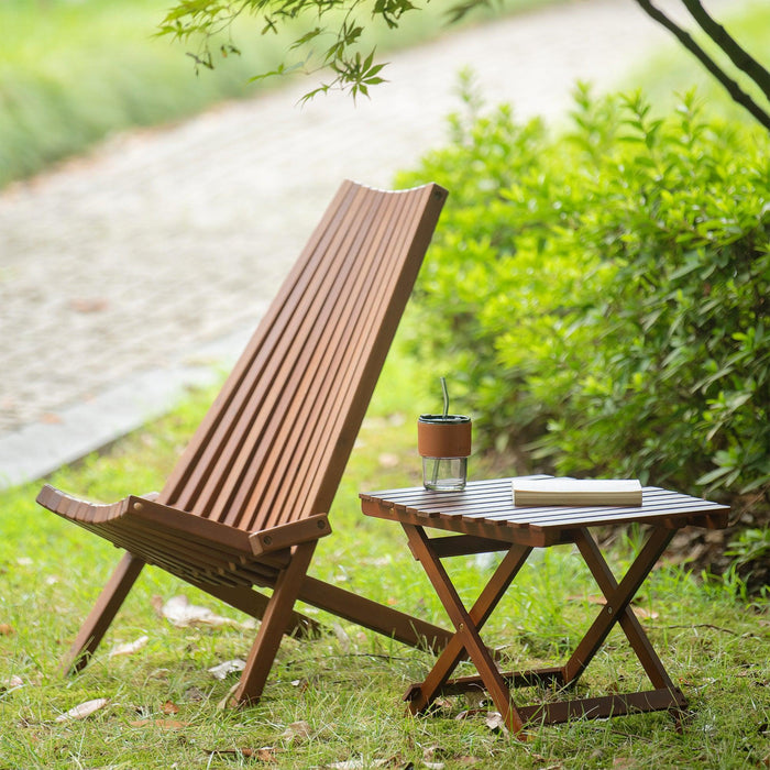 Folding Wooden Table with 50 LBS Weight Capacity