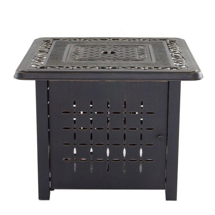 Aluminum Square Firepit Table