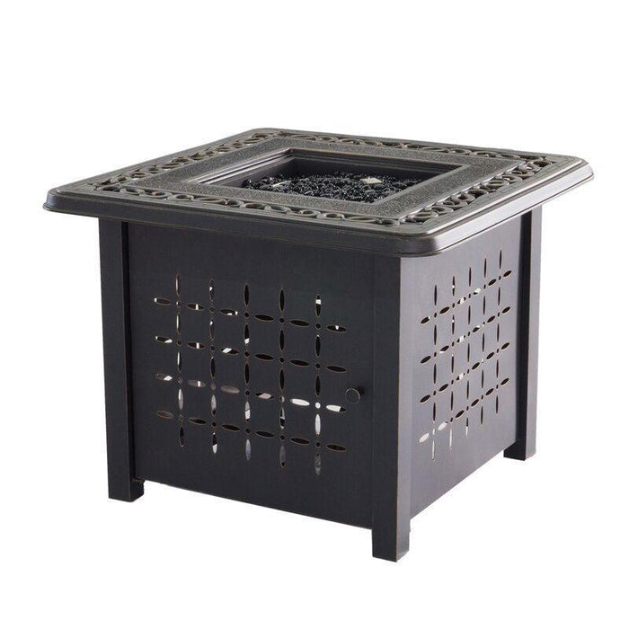 Aluminum Square Firepit Table