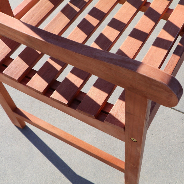 Malibu Outdoor Garden Eucalyptus Wood Armchair