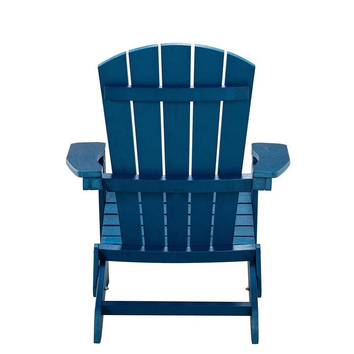 Plastic Folding Adirondack Chair - Blue