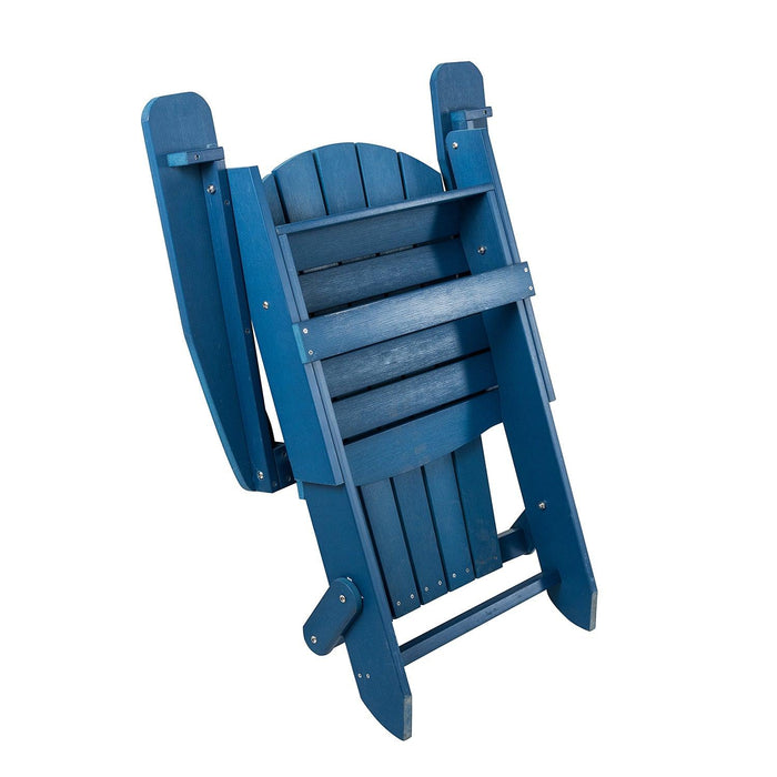 Plastic Folding Adirondack Chair - Blue