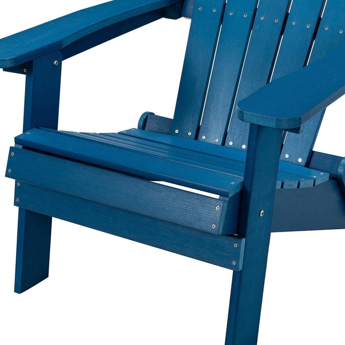 Plastic Folding Adirondack Chair - Blue