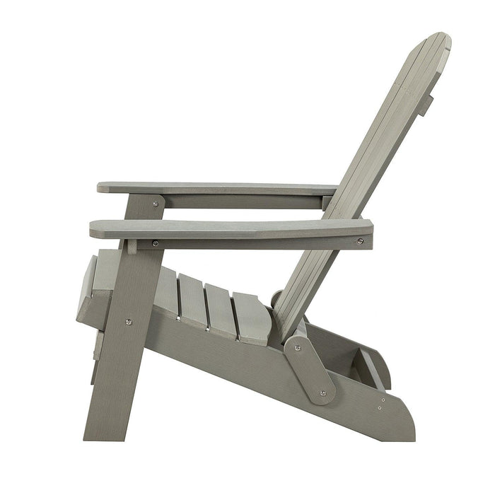 Plastic Folding Adirondack Chair - Gray