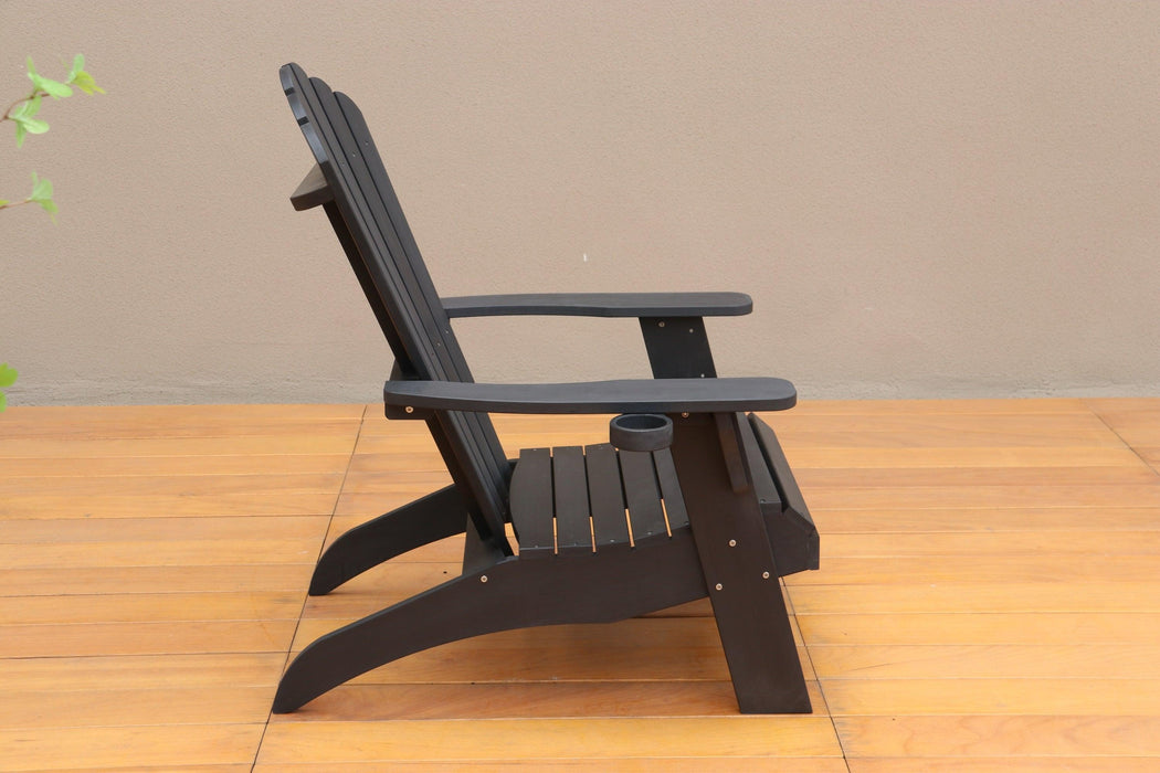 Polystyrene Adirondack Chair - Black