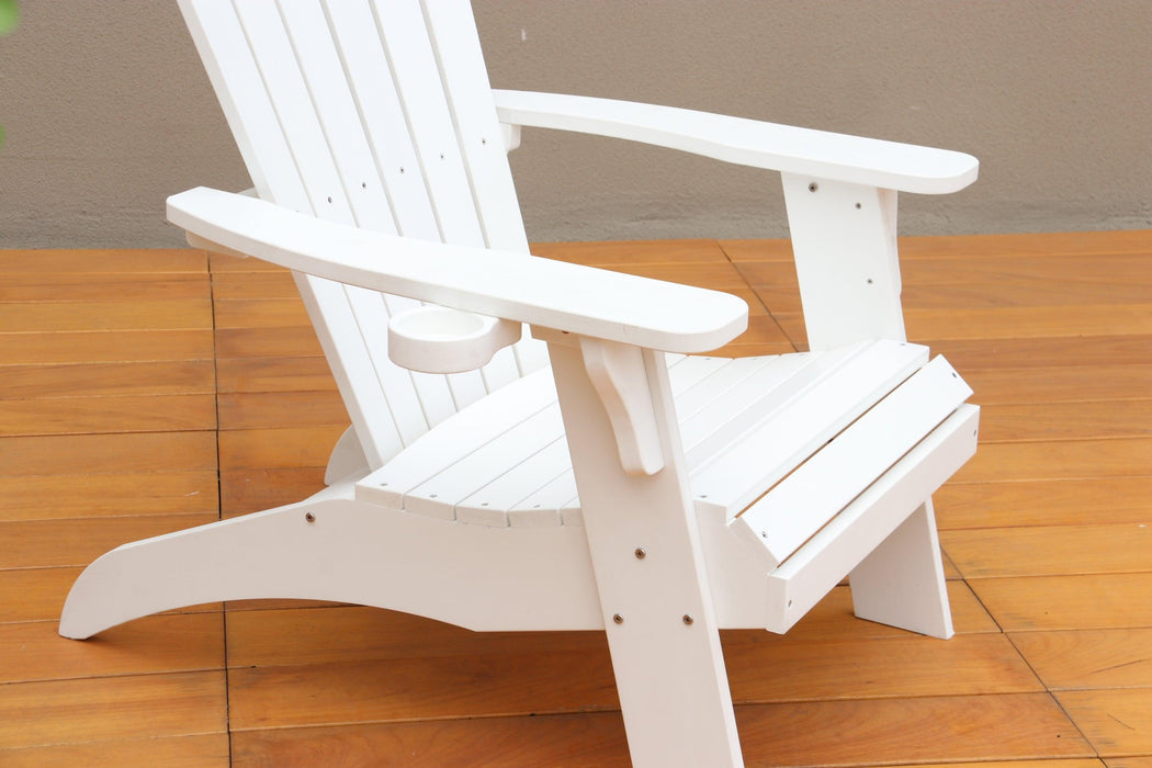 Polystyrene Adirondack Chair - White