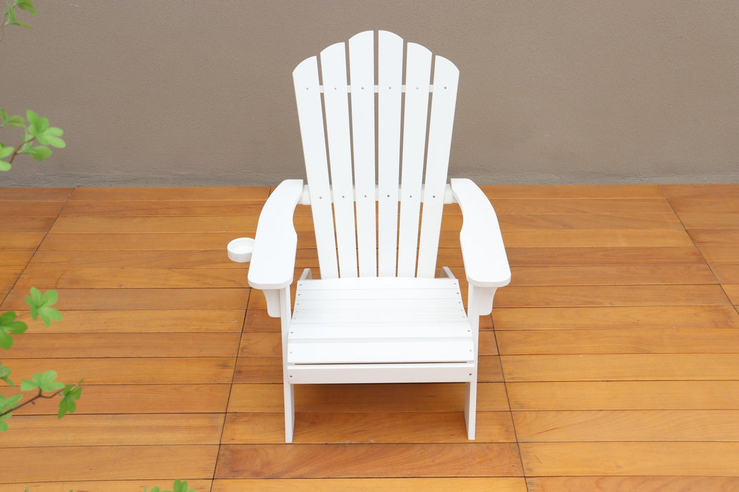 Polystyrene Adirondack Chair - White