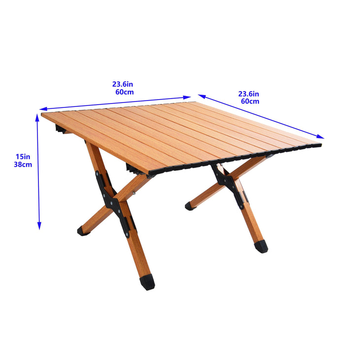 Portable Picnic Table With Solid Folding X-shaped Frame