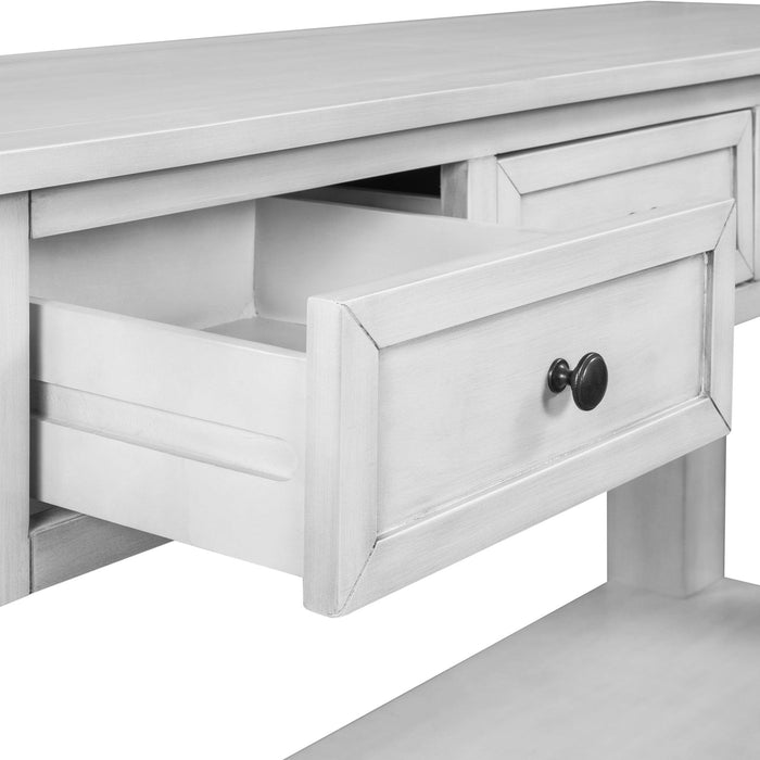 55''Modern Console Table Sofa Table for Living Room with 3 Drawers and 1 Shelf