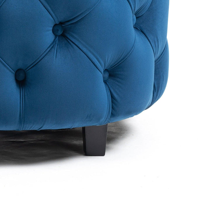 Furniture,Accent Chair / Classical Barrel Chair for living room /Modern Leisure Sofa Chair (Blue)