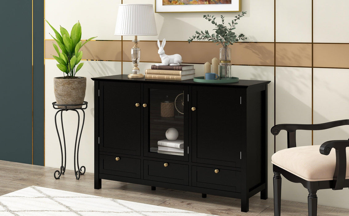 44.9'' Accent CabinetModern Console Table Sideboard for Living Room Dining Room With 2 Doors, 3 Drawers