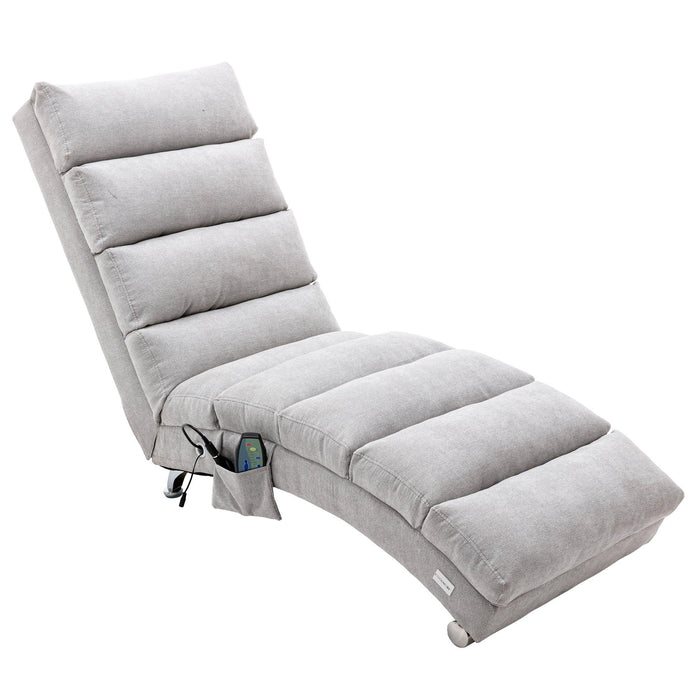 Linen Chaise Lounge Indoor Chair,Modern Long Lounger for Office or Living Room