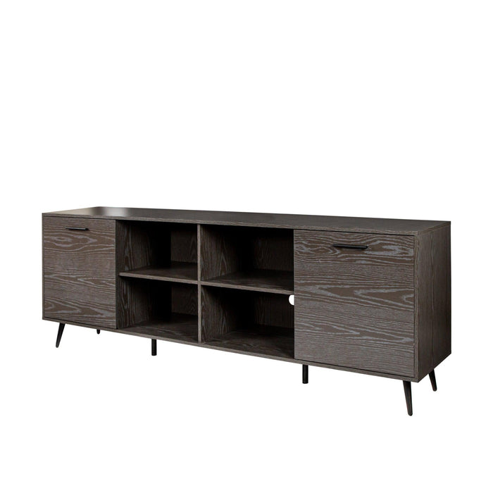 TV Stand Mid-Century WoodModern Entertainment Center AdjustableStorage Cabinet TV Console for Living Room