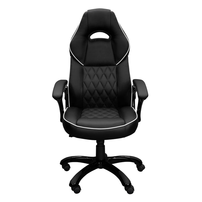 Techni Mobili High Back Executive Sport Race Office Chair, Black