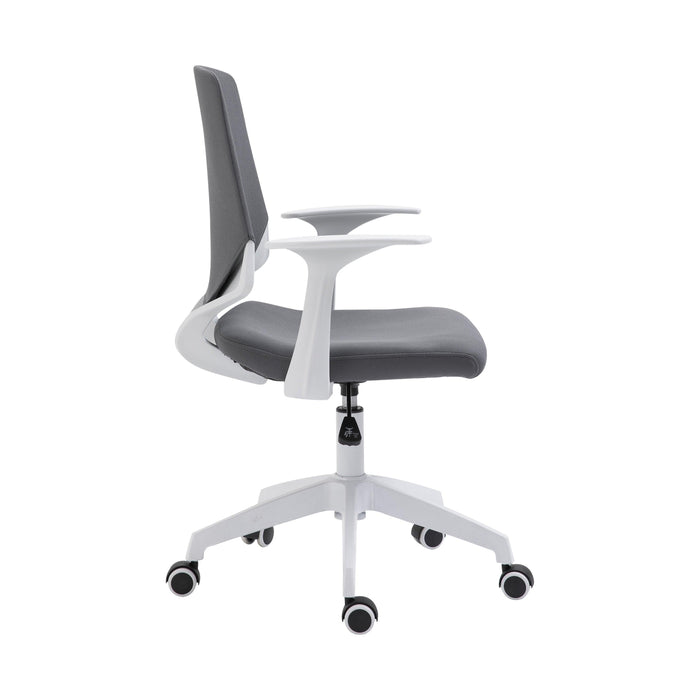 Techni Mobili Height Adjustable Mid Back Office Chair, Grey