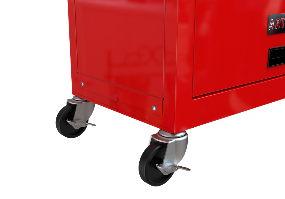 High Capacity Rolling Tool Chest with Wheels and Drawers, 8-Drawer ToolStorage Cabinet--RED