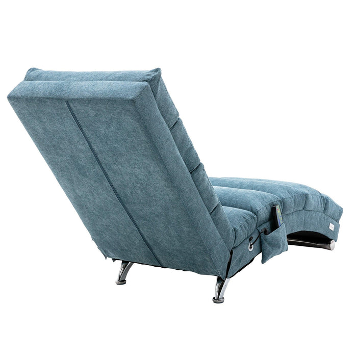 Linen Chaise Lounge Indoor Chair,Modern Long Lounger for Office or Living Room