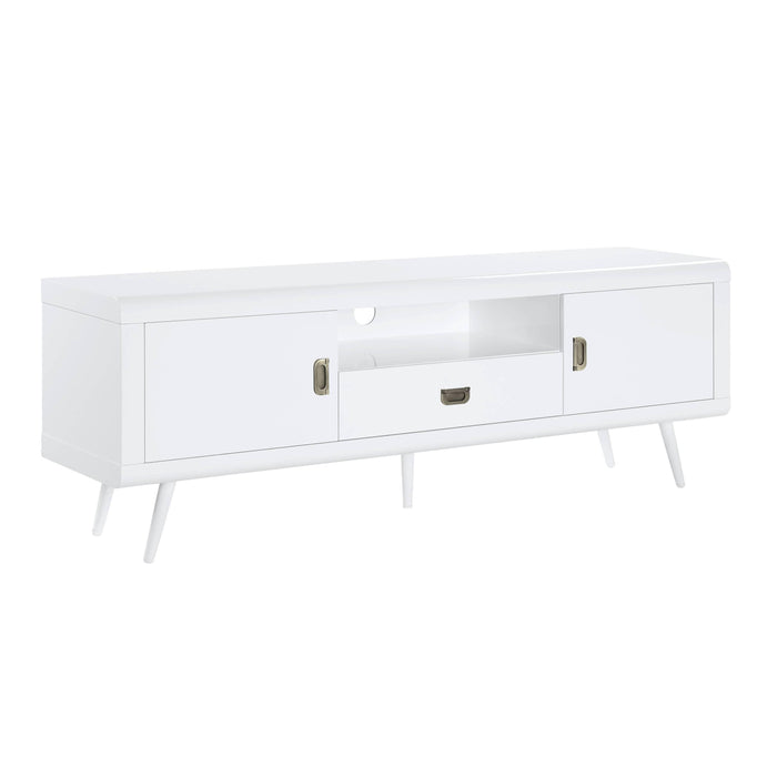 ACME Pagan TV Stand in White High Gloss Finish LV00745