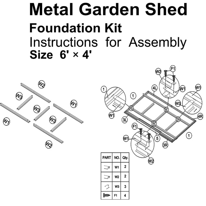 Patio 6ft x4ft Bike Shed Garden Shed, MetalStorage Shed with Lockable Door, Tool Cabinet with Vents and Foundation for Backyard, Lawn, Garden, Gray