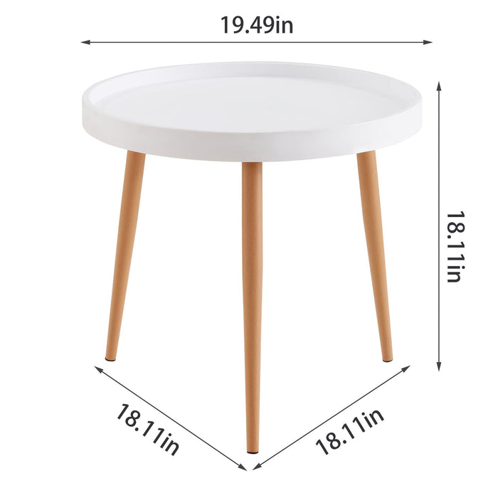 BB Table, Coffee Table, Playing Table, MDF Top, Wood leg; WHITE,1 pcs per set