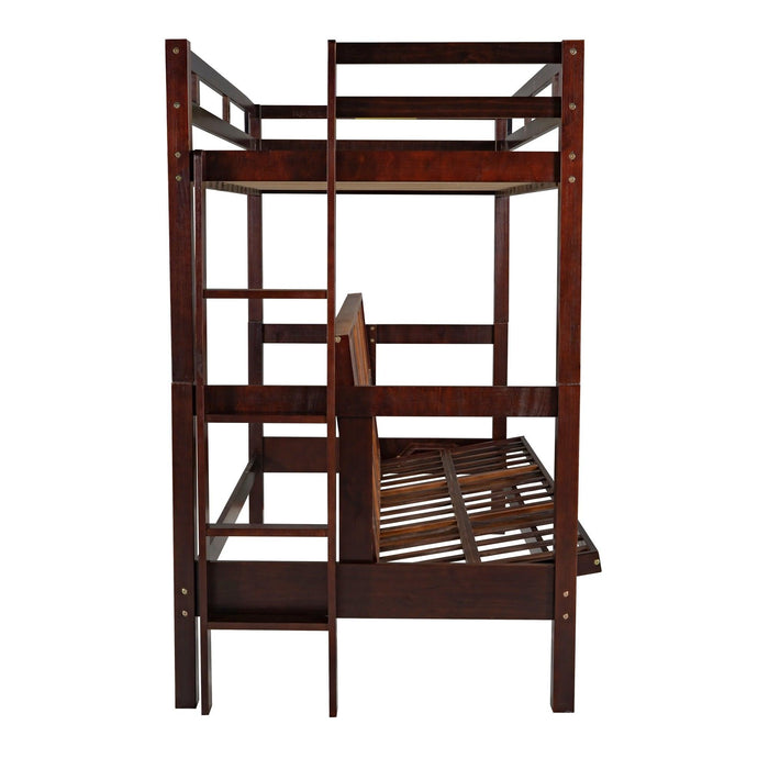 Twin over Full Convertible Bunk Bed - Espresso