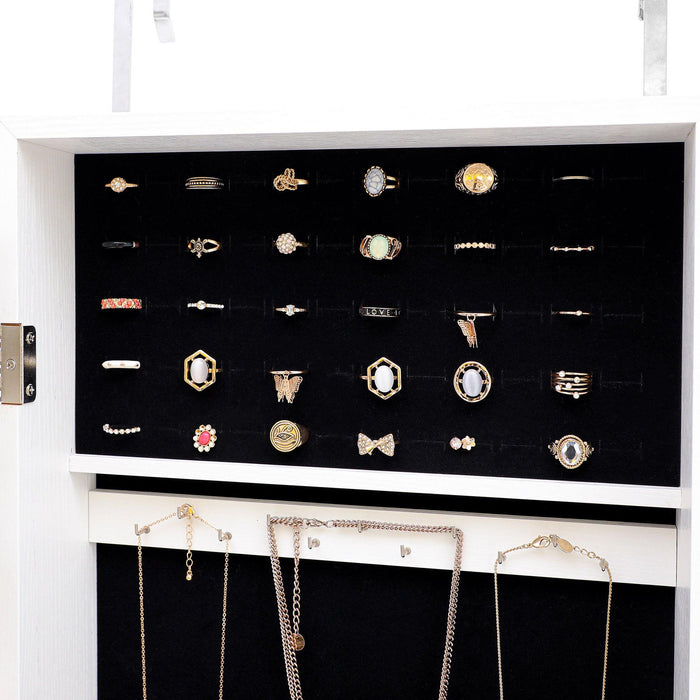 Fashion Simple JewelryStorage Mirror Cabinet Can Be Hung On The Door Or Wall