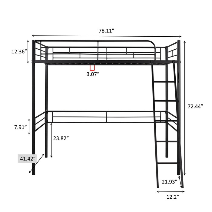 Metal Loft Bed