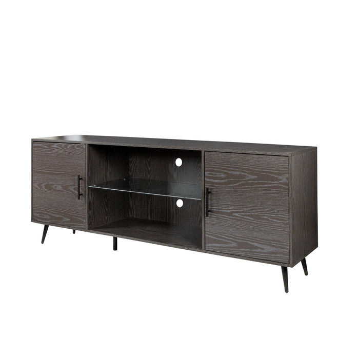 TV Stand Mid-Century WoodModern Entertainment Center AdjustableStorage Cabinet TV Console for Living Room