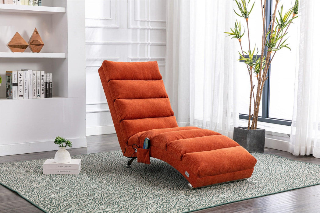 Linen Chaise Lounge Indoor Chair,Modern Long Lounger for Office or Living Room