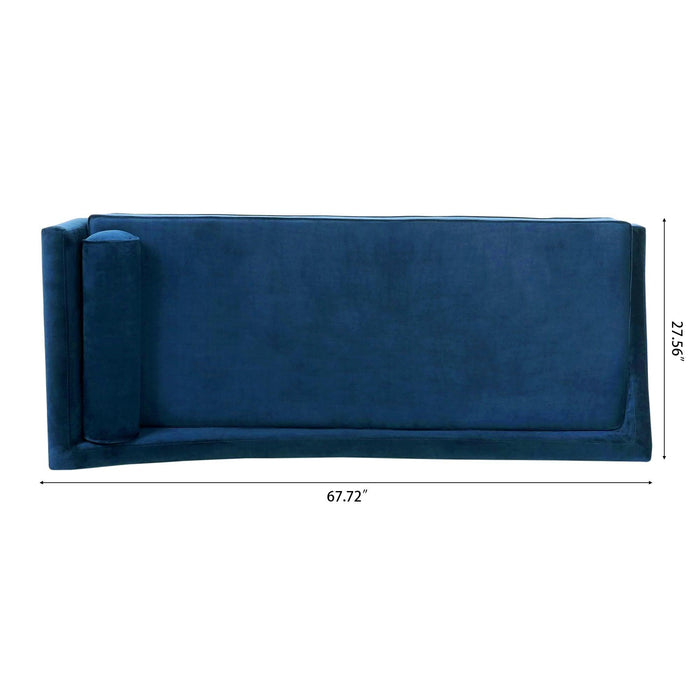 Right Square Arm Reclining Chaise Lounge