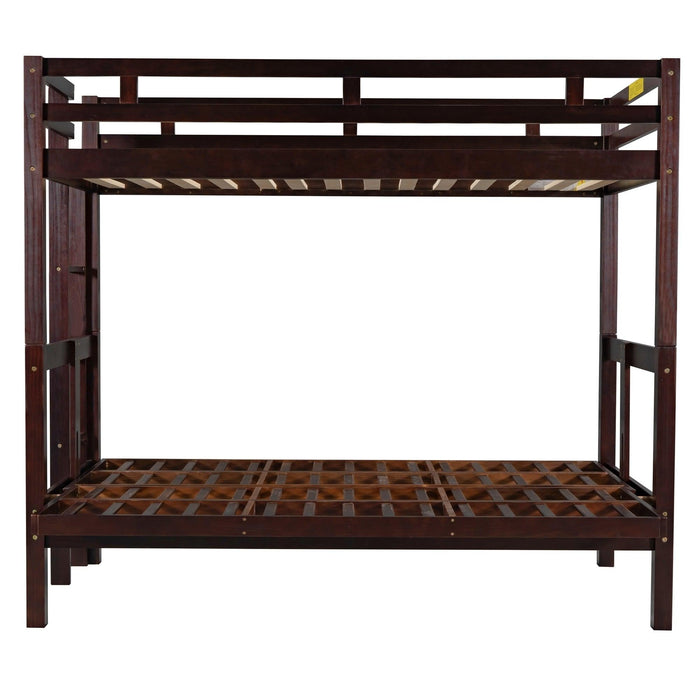 Twin over Full Convertible Bunk Bed - Espresso