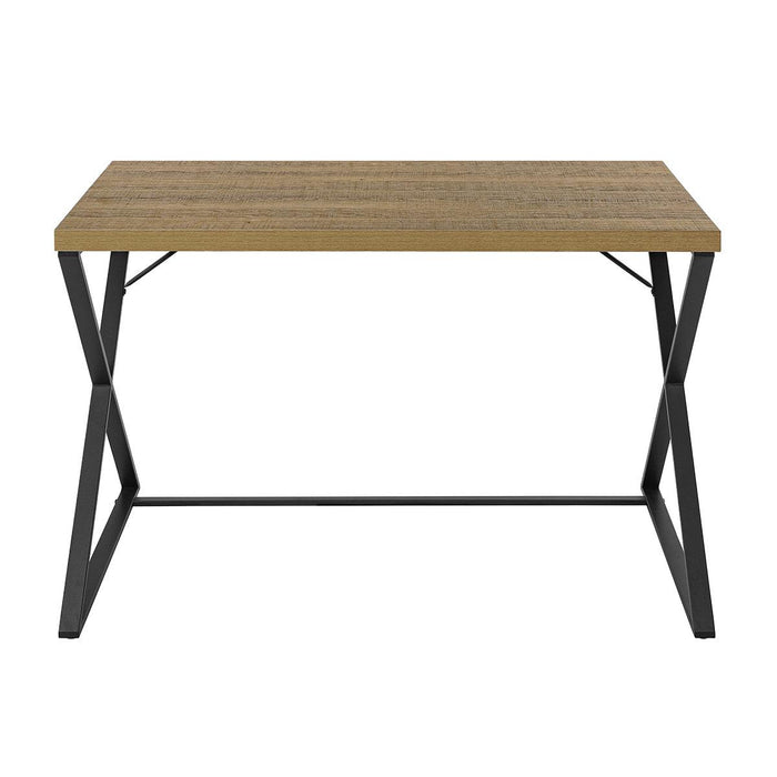 47.2" L Computer Desk, Console Desk - OAK & BLACK