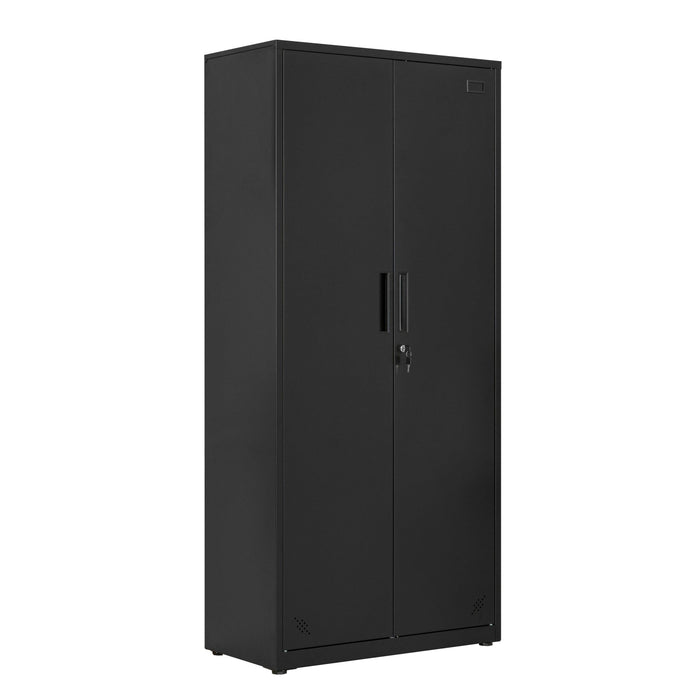 HighStorage Cabinet with 2 Doors and 4 Partitions to Separate 5Storage Spaces, Home/ Office Design