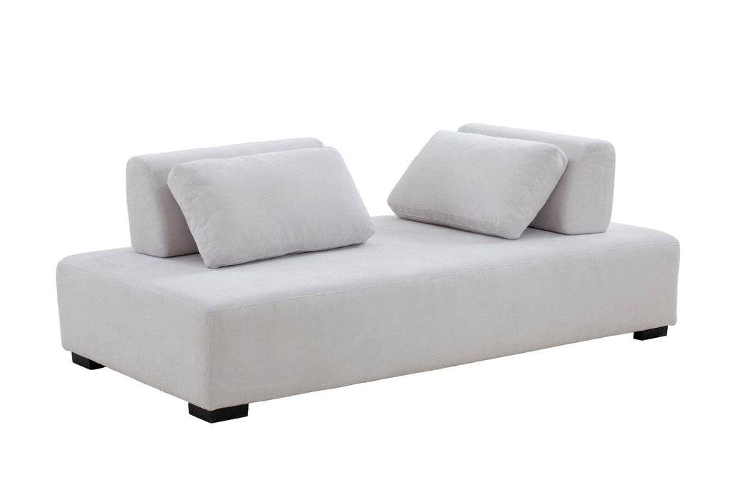 Morden Sofa Minimalist Modular Sofa Sofadaybed Ideal for living, family, bedroom, and guest spaces Beige