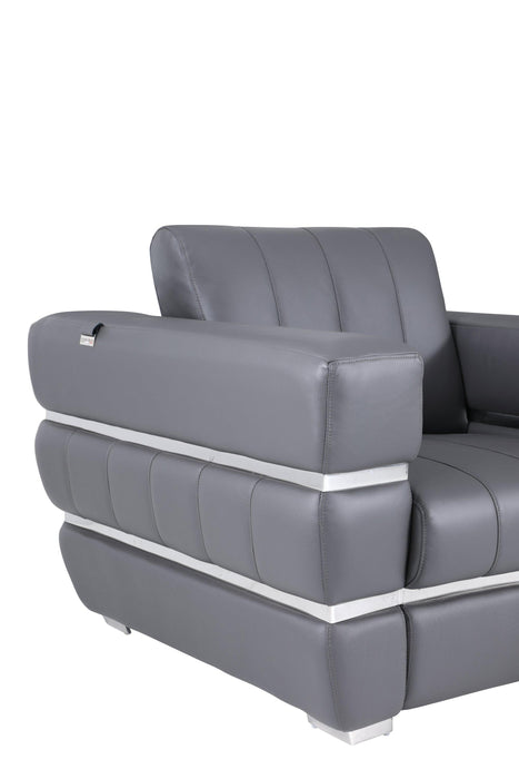 Global United Top Grain Italian Leather  Sofa