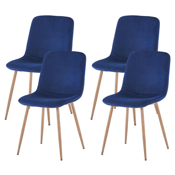 Dining Chair 4PCS（BLUE），Modern style，New technology.Suitable for restaurants, cafes, taverns, offices, living rooms, reception rooms.