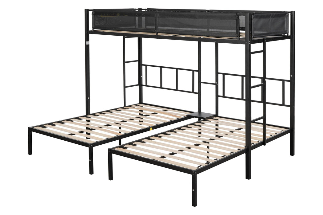 Triple twin bunk bed