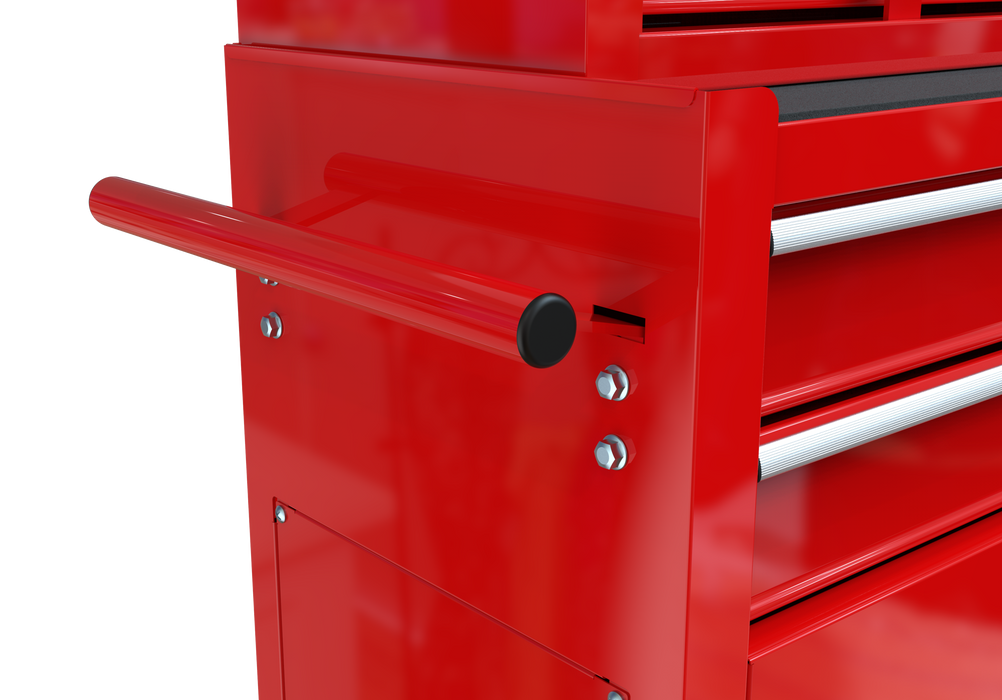 High Capacity Rolling Tool Chest with Wheels and Drawers, 8-Drawer ToolStorage Cabinet--RED