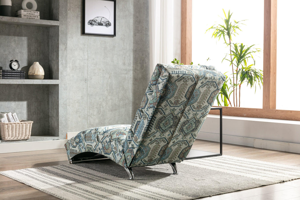 Linen Chaise Lounge Indoor Chair,Modern Long Lounger for Office or Living Room