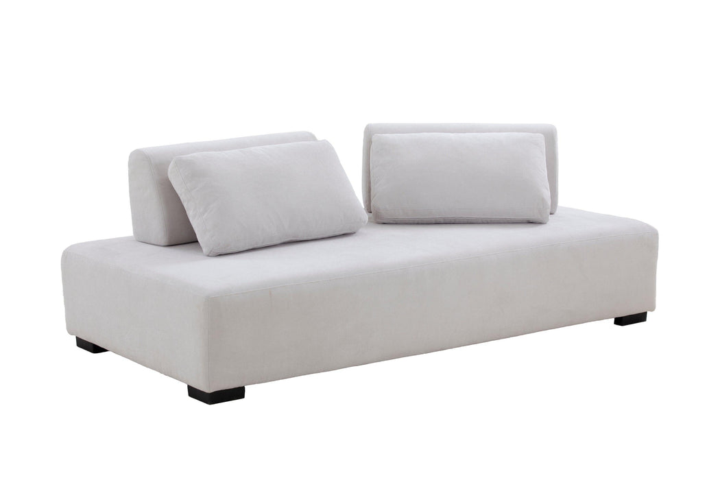 Morden Sofa Minimalist Modular Sofa Sofadaybed Ideal for living, family, bedroom, and guest spaces Beige